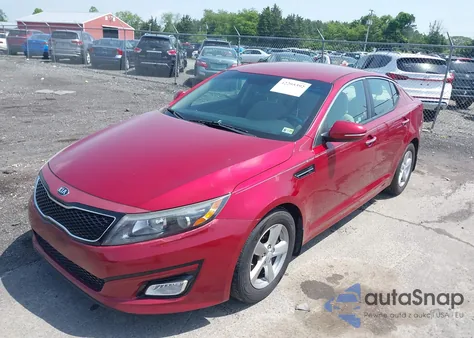 2015 Kia Optima Lx из США, поврежденный, VIN 5XXGM4A72FG407864